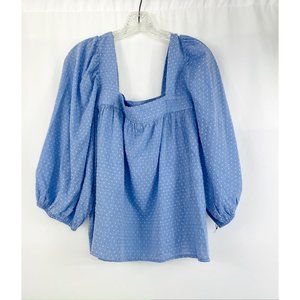 CASLON Women's Blue Blouse LARGE